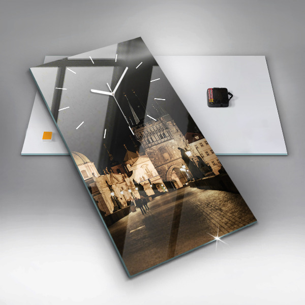 Reloj vertical Puente de Carlos en Praga - espejomat.es