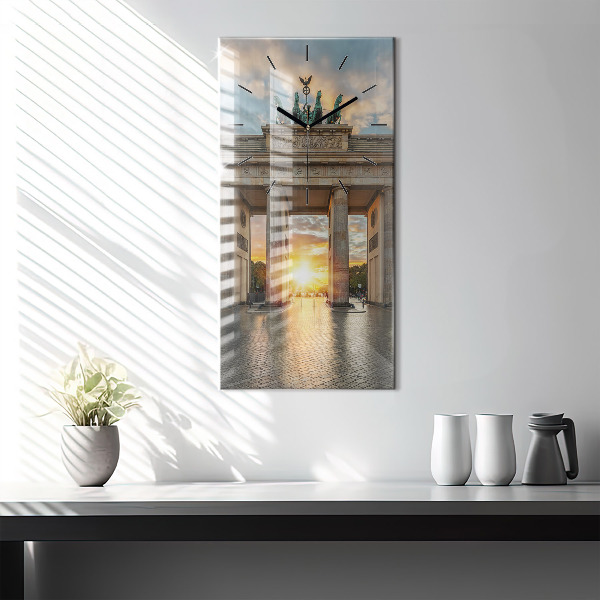 Reloj vertical Puerta de Brandemburgo en Berlín - espejomat.es