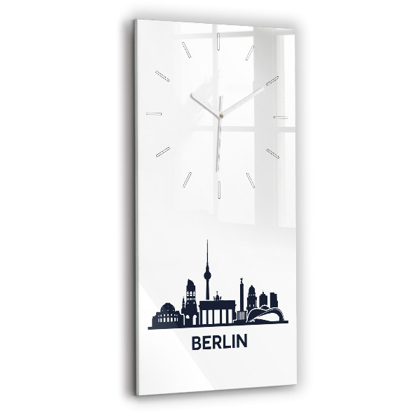 Reloj de cristal vertical Ilustración de la ciudad de Berlín - espejomat.es
