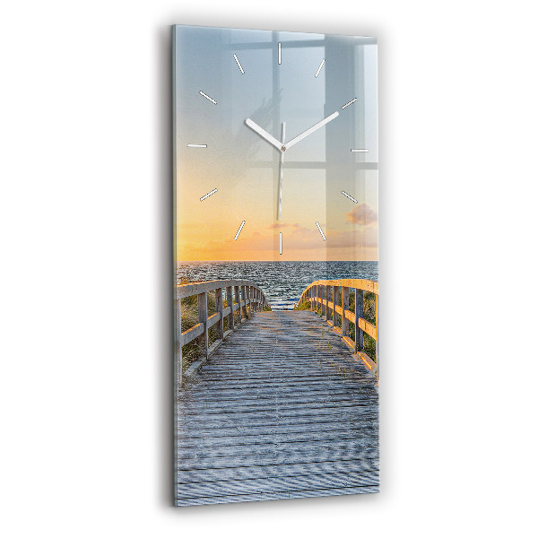 Reloj vertical Vacaciones en la playa - espejomat.es