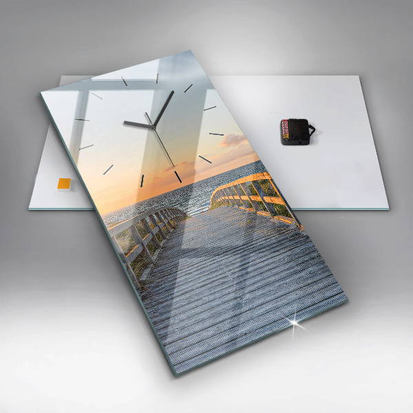 Reloj vertical Vacaciones en la playa - espejomat.es