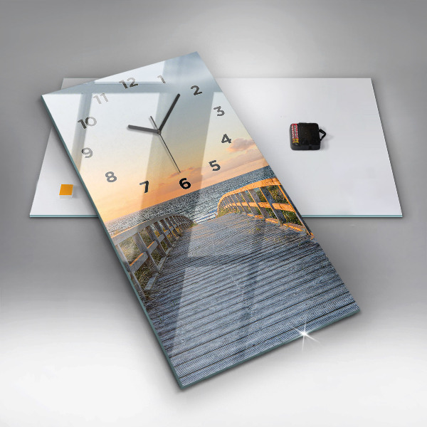 Reloj vertical Vacaciones en la playa - espejomat.es