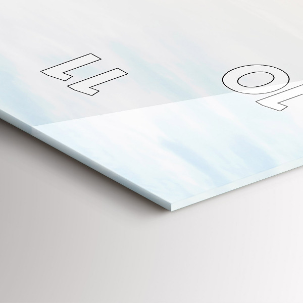 Reloj de vidrio vertical Puesta de sol sobre el mar - espejomat.es