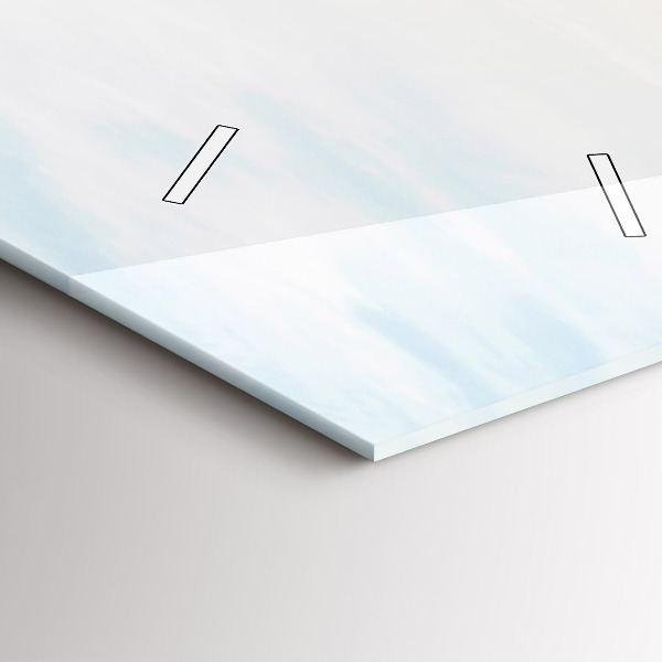 Reloj de vidrio vertical Puesta de sol sobre el mar - espejomat.es