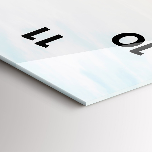 Reloj de vidrio vertical Puesta de sol sobre el mar - espejomat.es