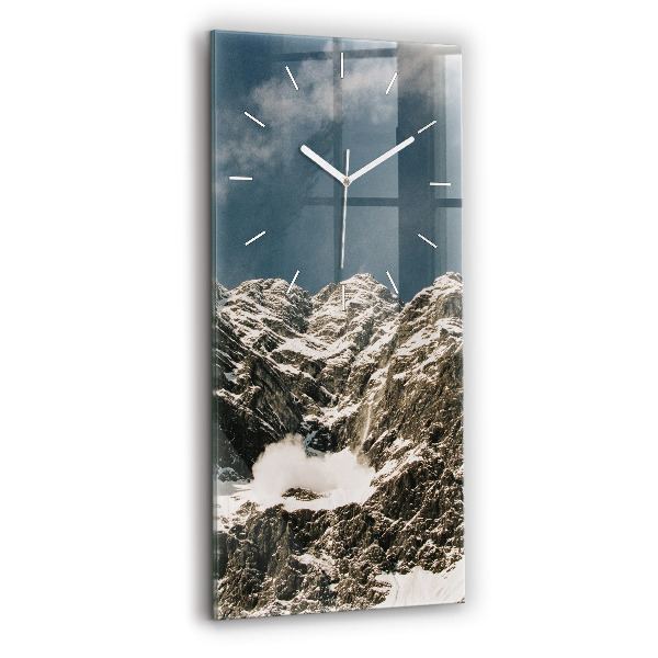 Reloj de vidrio vertical Montañas Watzmann - espejomat.es