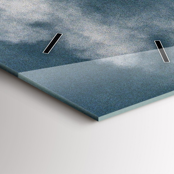 Reloj de vidrio vertical Montañas Watzmann - espejomat.es