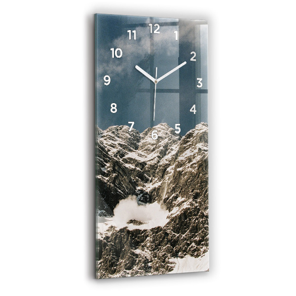 Reloj de vidrio vertical Montañas Watzmann - espejomat.es