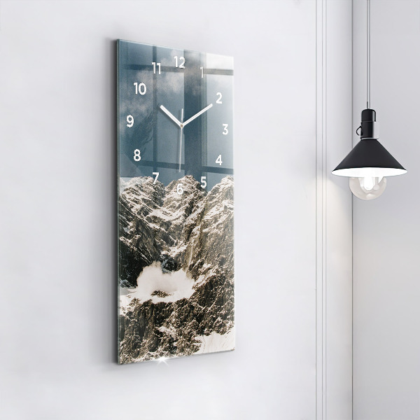 Reloj de vidrio vertical Montañas Watzmann - espejomat.es