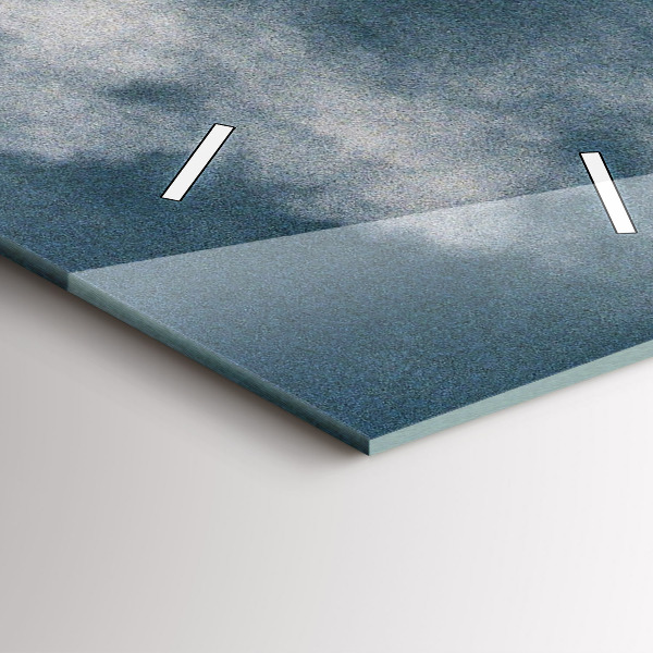 Reloj de vidrio vertical Montañas Watzmann - espejomat.es