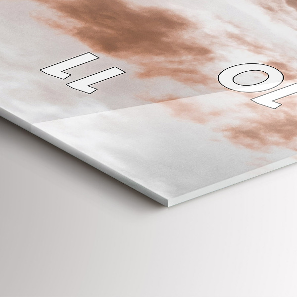 Reloj de cristal vertical Castillo de Spiš en Eslovaquia - espejomat.es