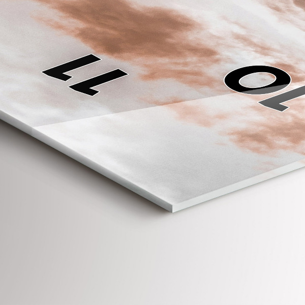 Reloj de cristal vertical Castillo de Spiš en Eslovaquia - espejomat.es