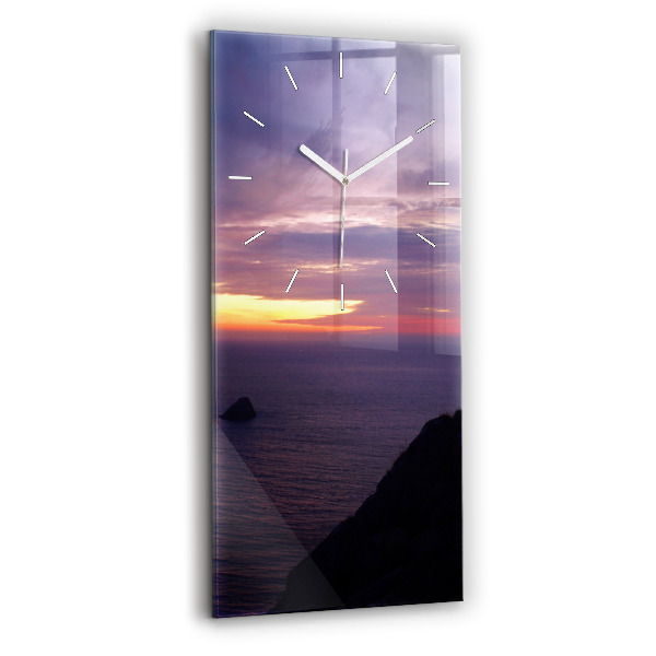 Reloj de cristal vertical Cabeza de piedra - espejomat.es