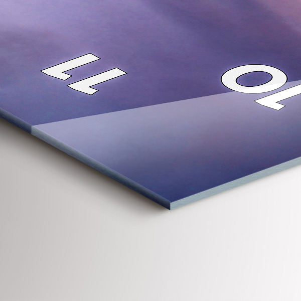 Reloj de cristal vertical Cabeza de piedra - espejomat.es