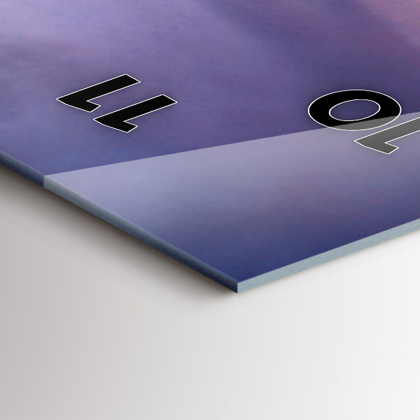 Reloj de cristal vertical Cabeza de piedra - espejomat.es