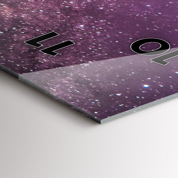 Reloj de cristal vertical Paisaje de montaña - espejomat.es