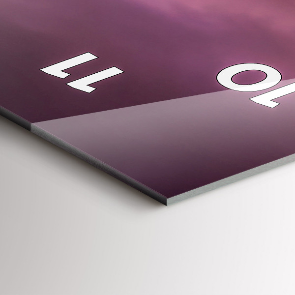 Reloj de cristal vertical Puesta de sol en el norte de Scottsdale - espejomat.es