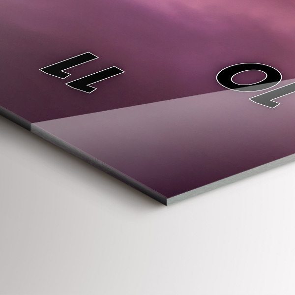 Reloj de cristal vertical Puesta de sol en el norte de Scottsdale - espejomat.es