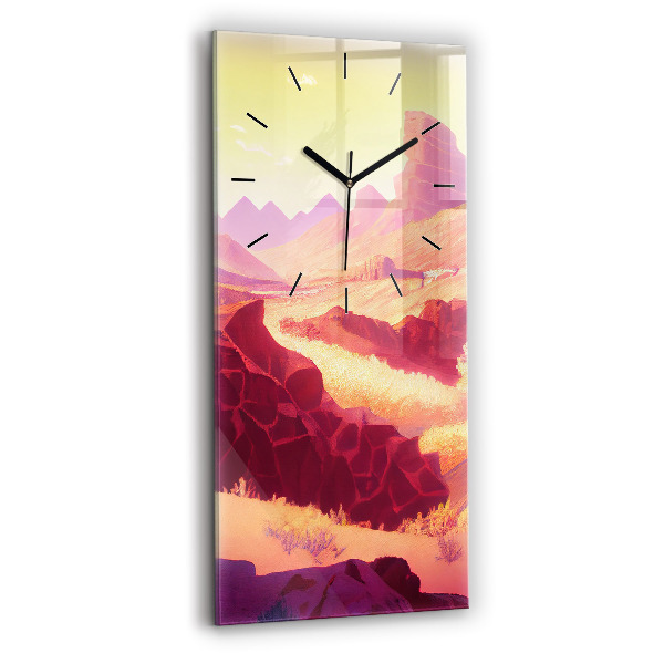 Reloj vertical Ilustración del desierto de Arizona - espejomat.es