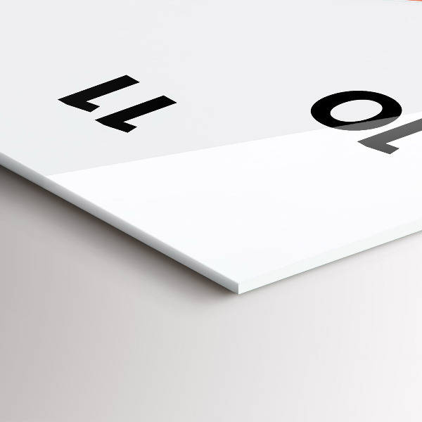 Reloj de vidrio vertical Puente Golden Gate - espejomat.es