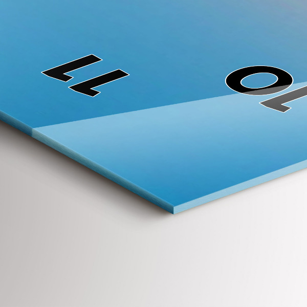 Reloj de vidrio vertical Montañas en San Antonio USA - espejomat.es