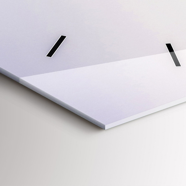 Reloj de cristal vertical Lago y montañas de los Pirineos - espejomat.es