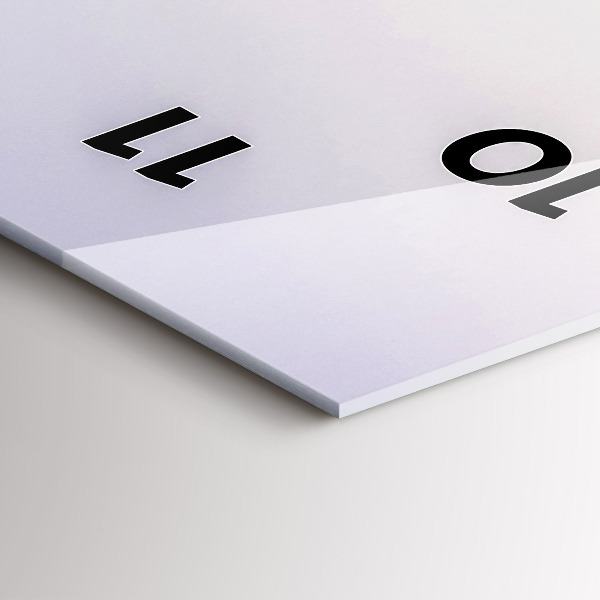 Reloj de cristal vertical Lago y montañas de los Pirineos - espejomat.es