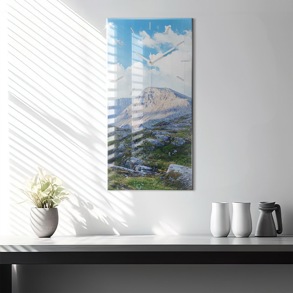 Reloj de vidrio vertical Paisaje rocoso - espejomat.es