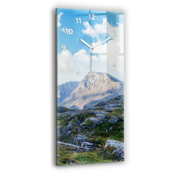 Reloj de vidrio vertical Paisaje rocoso - espejomat.es