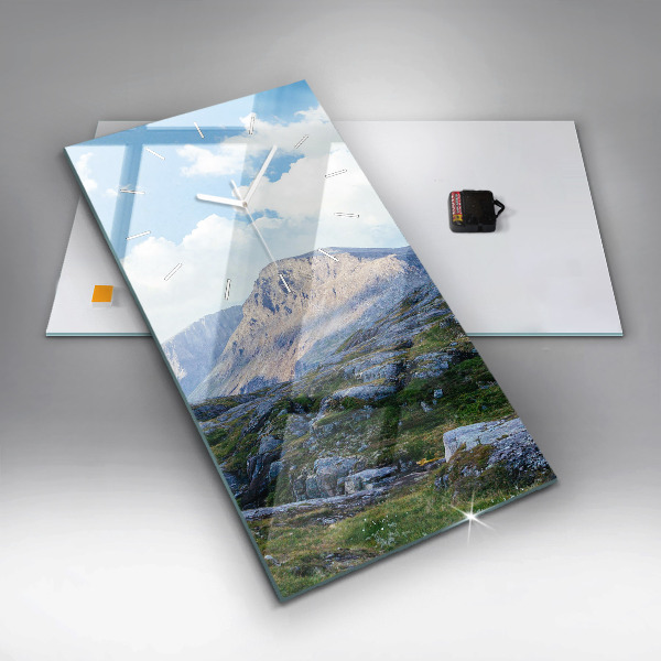 Reloj de vidrio vertical Paisaje rocoso - espejomat.es
