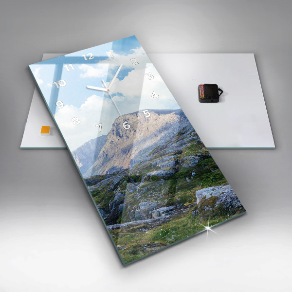 Reloj de vidrio vertical Paisaje rocoso - espejomat.es