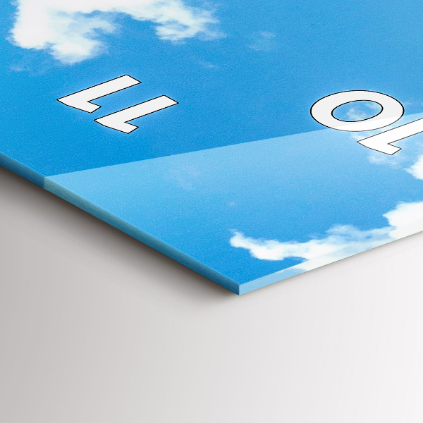 Reloj de vidrio vertical Paisaje rocoso - espejomat.es