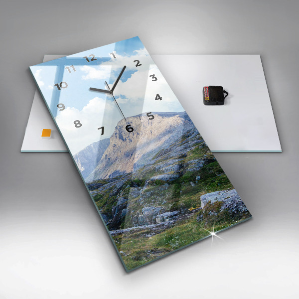Reloj de vidrio vertical Paisaje rocoso - espejomat.es