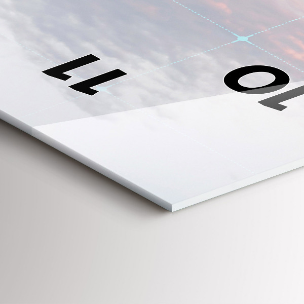 Reloj de vidrio vertical Rascacielos en Filadelfia - espejomat.es