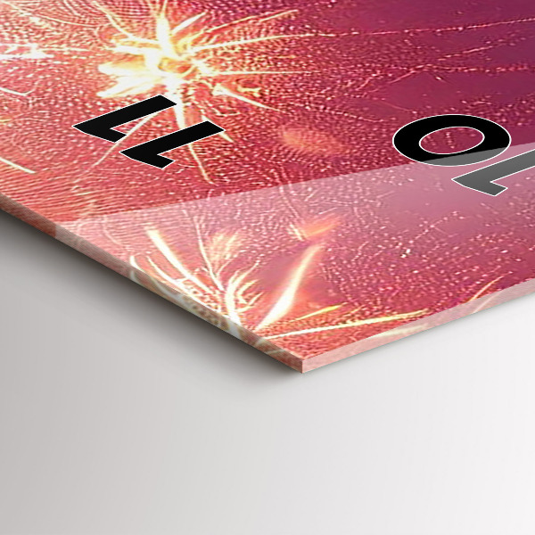 Reloj vertical Ciudad de noche en Filadelfia - espejomat.es