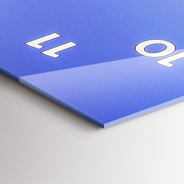 Reloj de vidrio vertical Lago California - espejomat.es