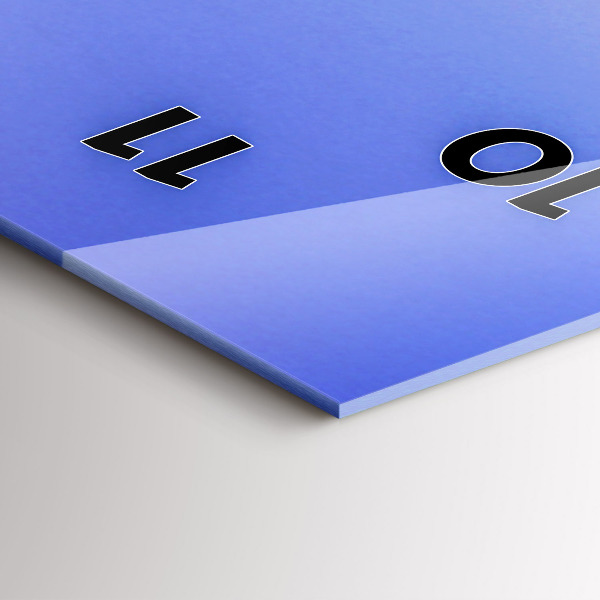 Reloj de vidrio vertical Lago California - espejomat.es