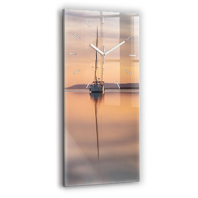 Reloj de cristal vertical Lago Balaton USA - espejomat.es