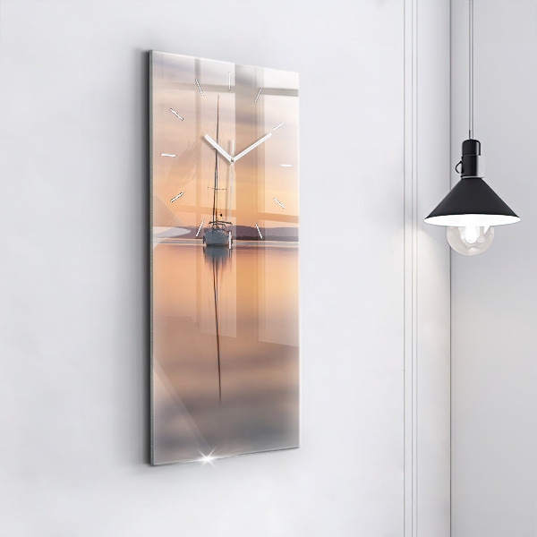 Reloj de cristal vertical Lago Balaton USA - espejomat.es