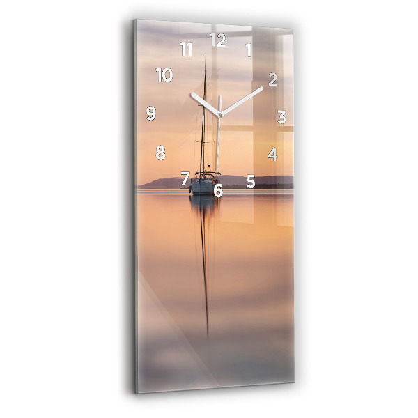 Reloj de cristal vertical Lago Balaton USA - espejomat.es