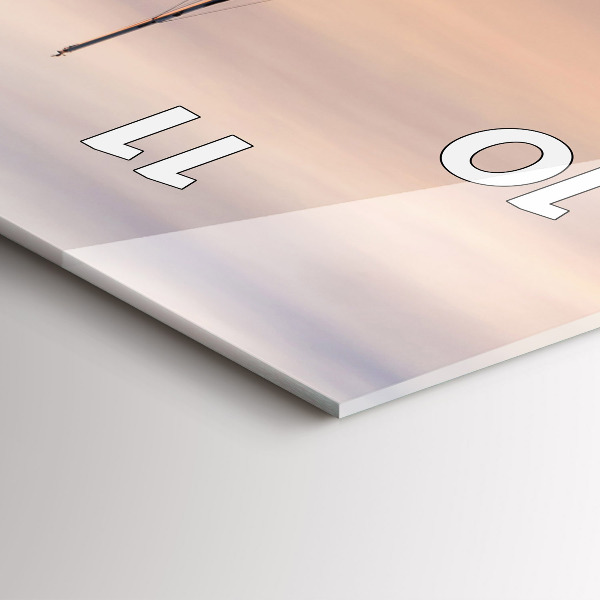 Reloj de cristal vertical Lago Balaton USA - espejomat.es