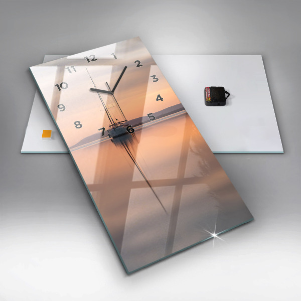 Reloj de cristal vertical Lago Balaton USA - espejomat.es