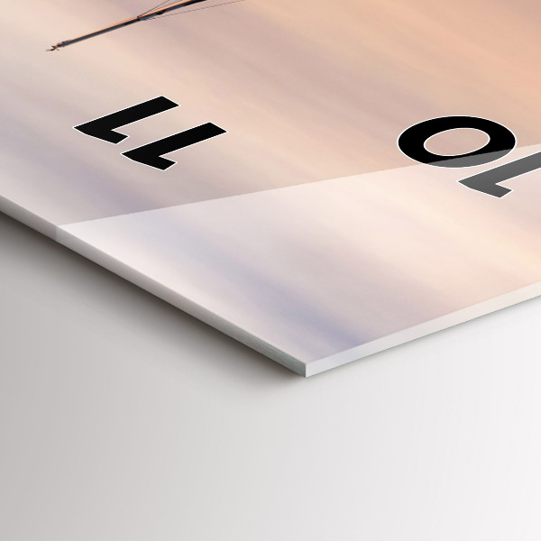 Reloj de cristal vertical Lago Balaton USA - espejomat.es