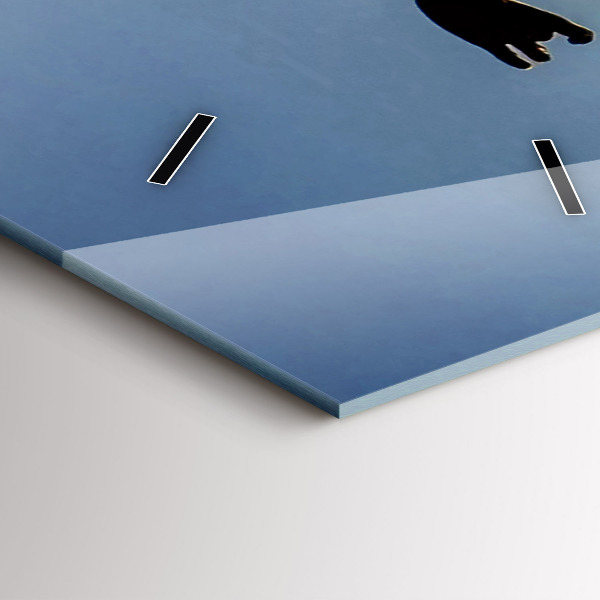 Reloj de vidrio vertical Baile español en el mar - espejomat.es