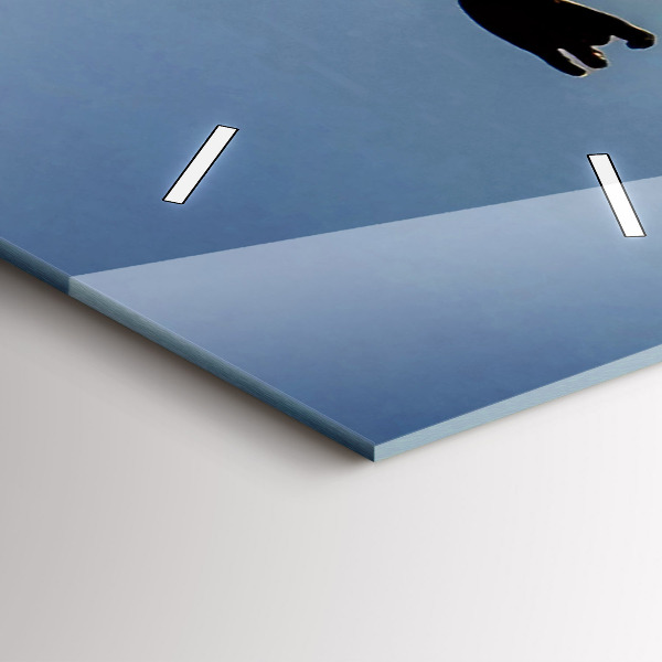 Reloj de vidrio vertical Baile español en el mar - espejomat.es