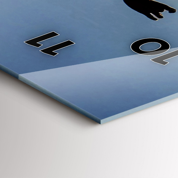 Reloj de vidrio vertical Baile español en el mar - espejomat.es