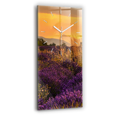 Reloj vertical Pradera de lavanda Francia - espejomat.es