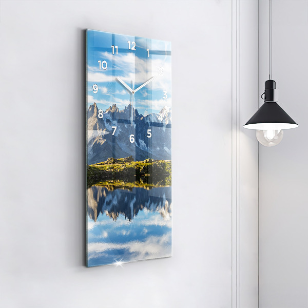 Reloj de cristal vertical Valle de Chamonix, Alpes franceses - espejomat.es
