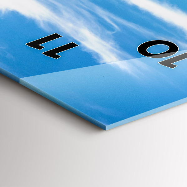 Reloj de cristal vertical Valle de Chamonix, Alpes franceses - espejomat.es