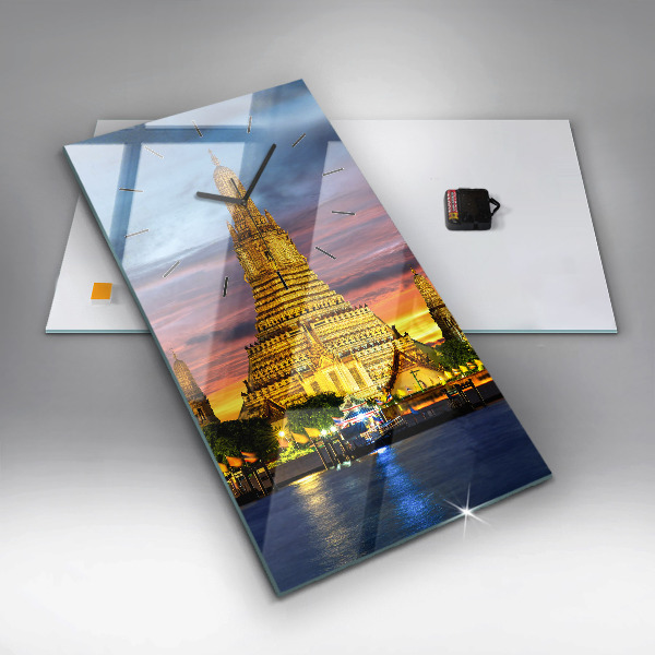 Reloj vertical Templo en Bangkok Tailandia - espejomat.es